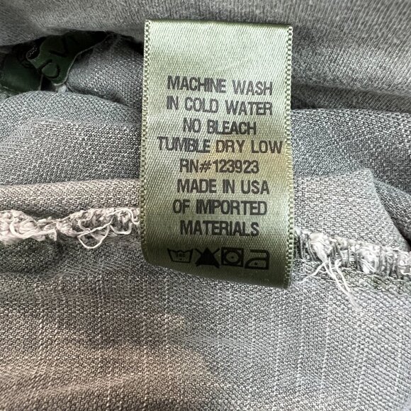 XCVI‎ Pants Womens Large Green Gino Ankle Slit Pull On Lyocell Cotton Pockets L - Picture 14 of 14